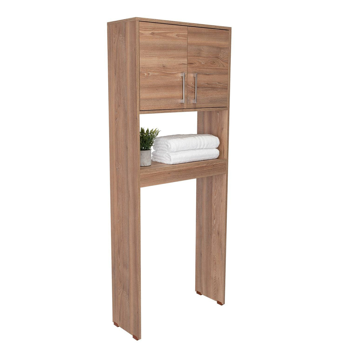 Optimizador de Baño Barcelona Miel 63x160cm sin Cajones y con Un Entrepaño - Gabinetes | Bylmo