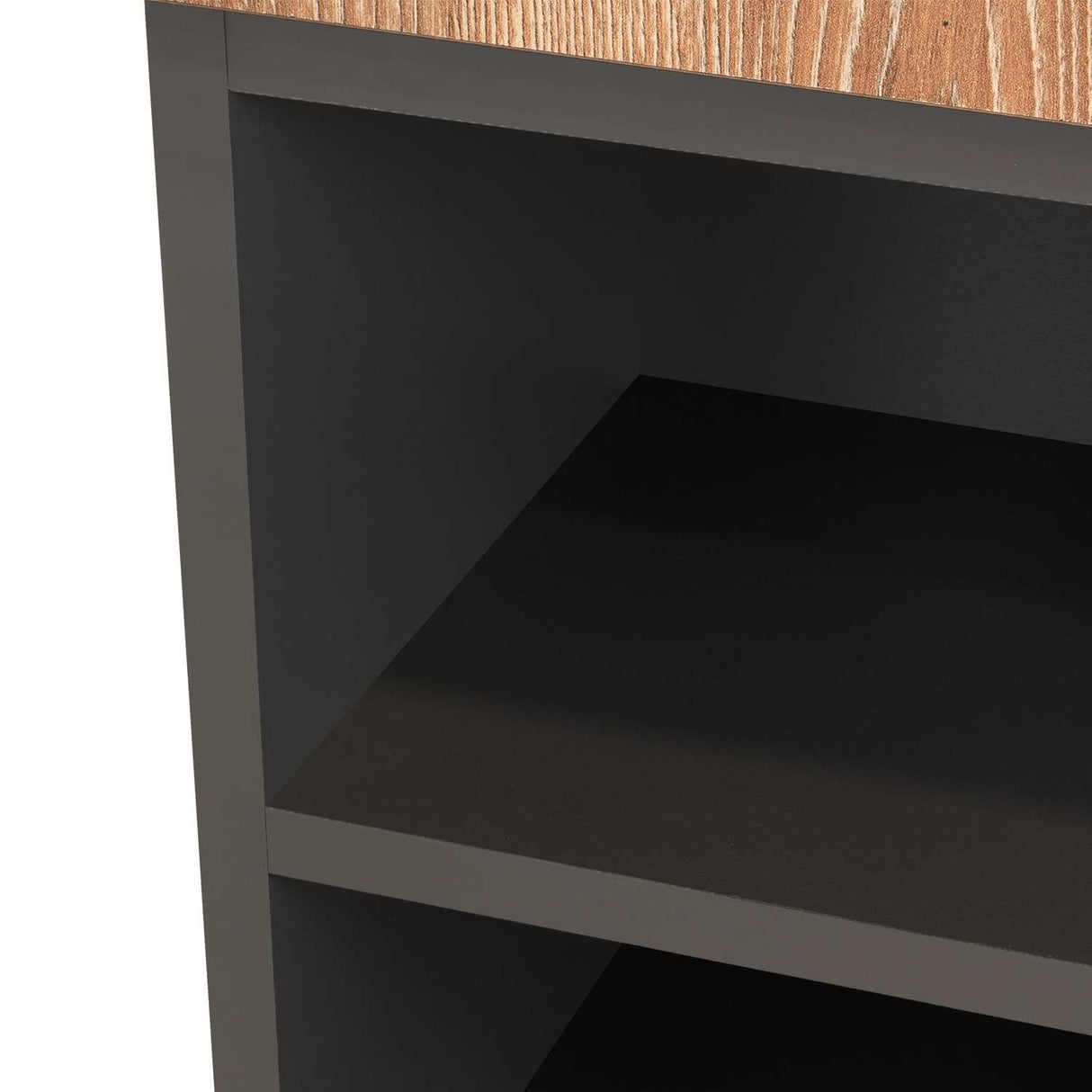 Gabinete de Baño Madrid Miel y Plomo 30x80cm Rectangular con Dos Entrepaños - Gabinetes | Bylmo