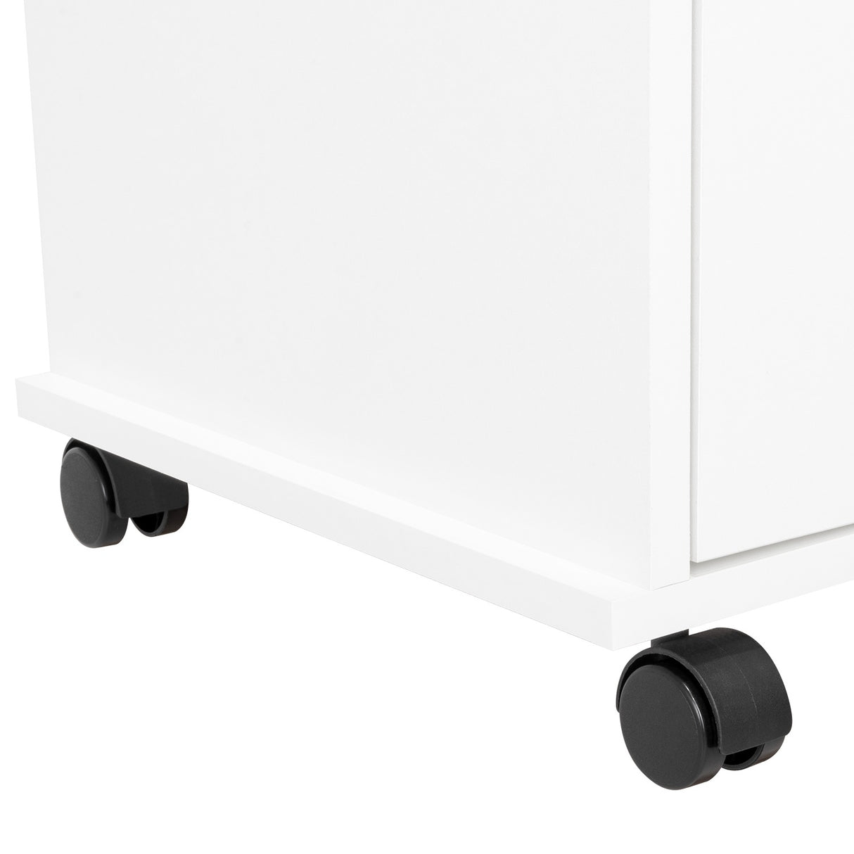 Mueble Microondas Blanco 63x113.5cm con Dos Entrepaños y Tres Compartimientos - Cocinas | Bylmo