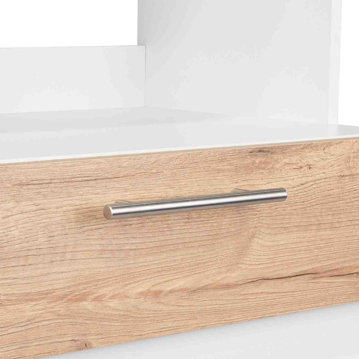 Mueble Microondas Luna Blanco y Duna 62.1x201.5cm con Un Cajón y con Cuatro Puertas - Muebles Organizadores | Bylmo