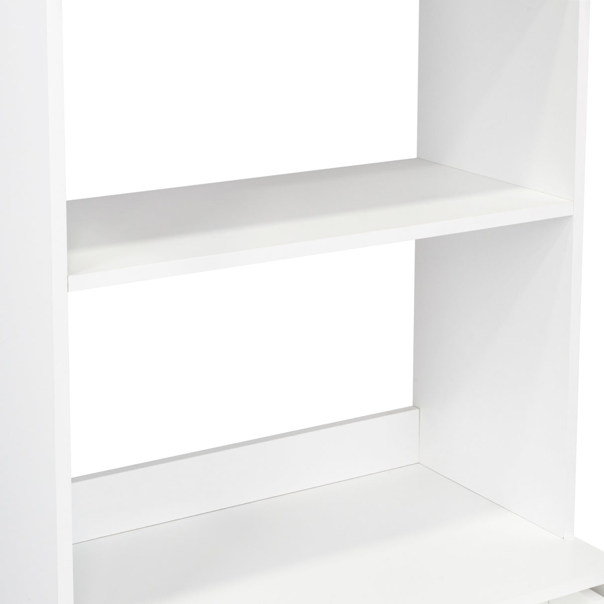 Mueble Microondas Luna Blanco y Duna 62.1x201.5cm con Un Cajón y con Cuatro Puertas - Muebles Organizadores | Bylmo