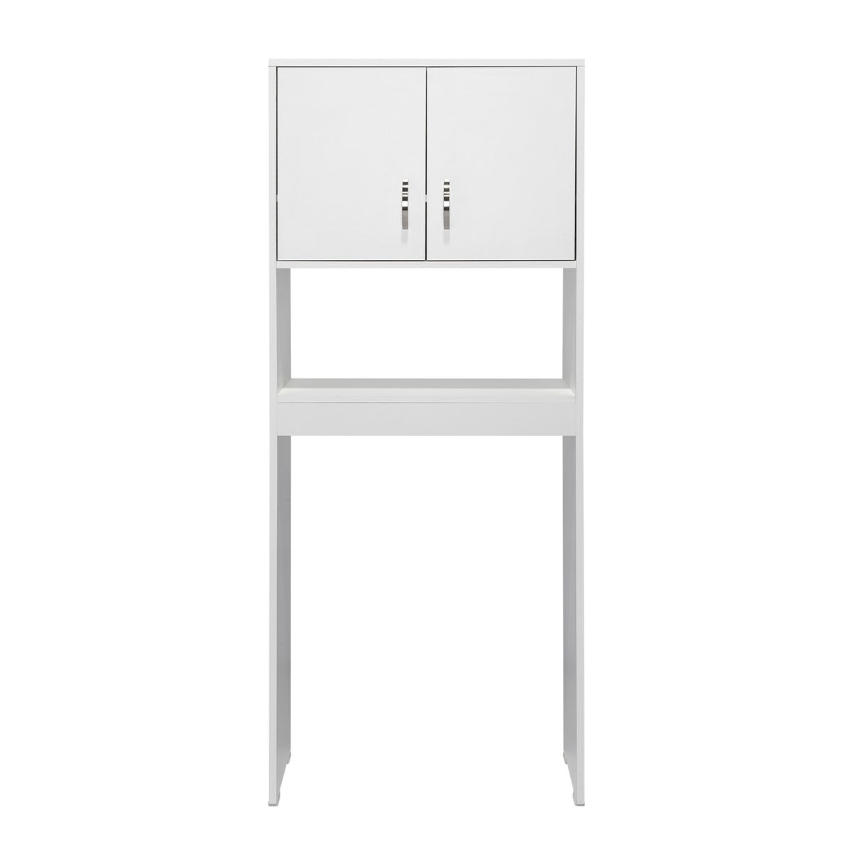 Ahorrador de Espacio para Baño Siena Blanco 63x160cm sin Cajones y con Un Entrepaño - Gabinetes | Bylmo
