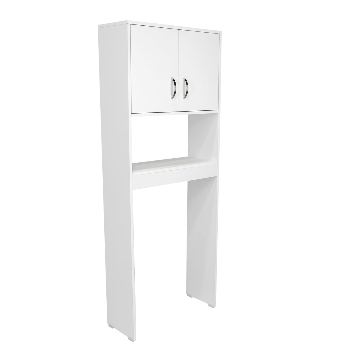 Ahorrador de Espacio para Baño Siena Blanco 63x160cm sin Cajones y con Un Entrepaño - Gabinetes | Bylmo