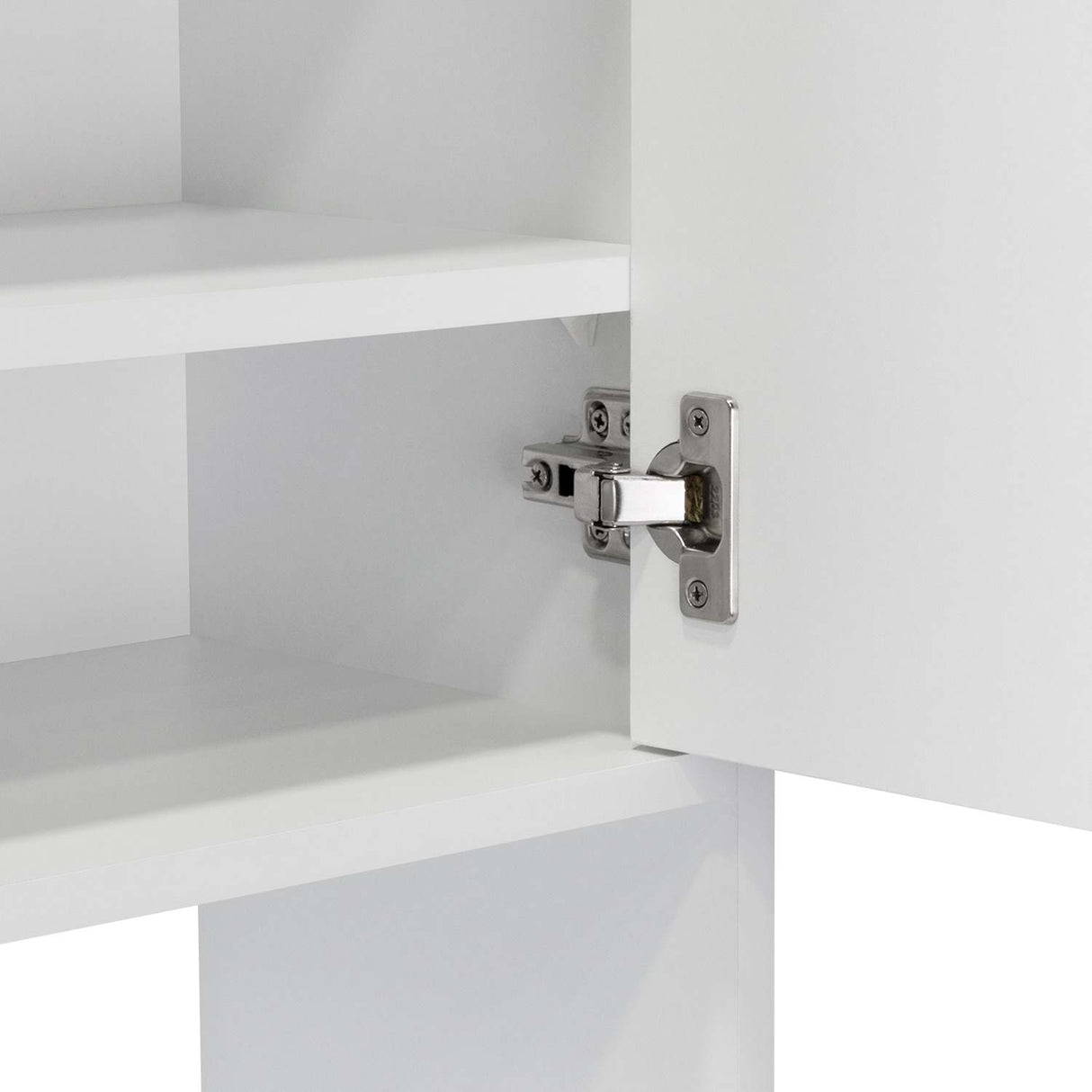 Ahorrador de Espacio para Baño Siena Blanco 63x160cm sin Cajones y con Un Entrepaño - Gabinetes | Bylmo