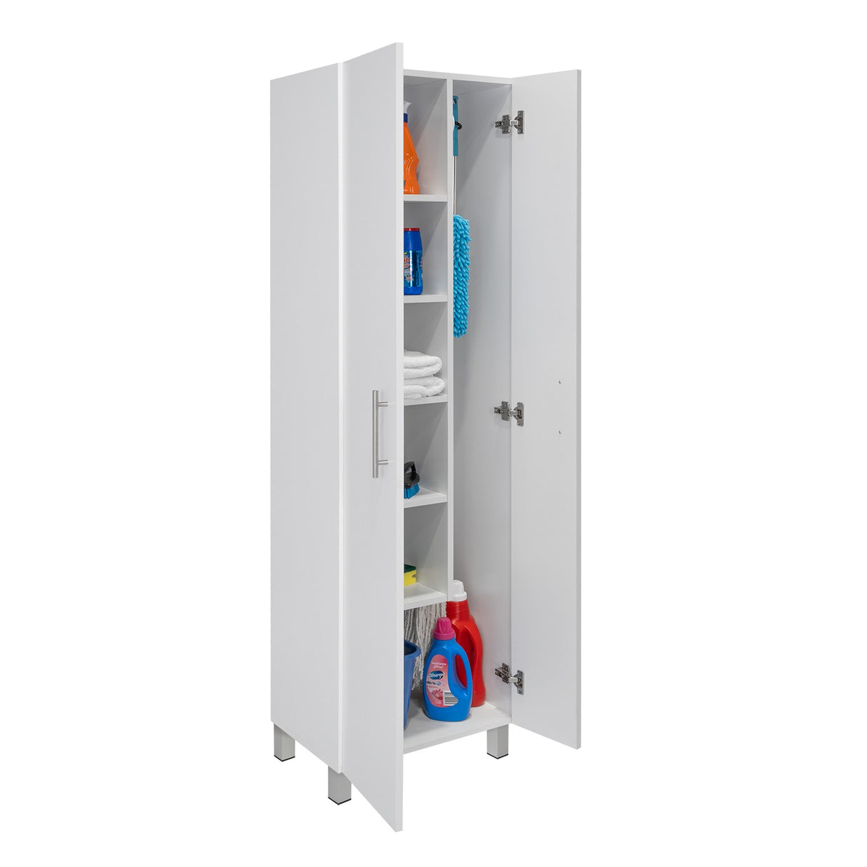 Mueble de Aseo Nala Blanco 51x181.1cm con Dos Puertas - Muebles Organizadores | Bylmo