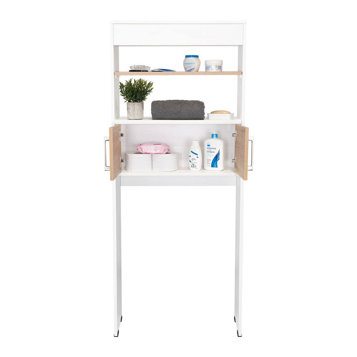 Optimizador de Baño Bath Blanco 60x60cm sin Cajones y con Un Entrepaño - Muebles para Baño | Bylmo