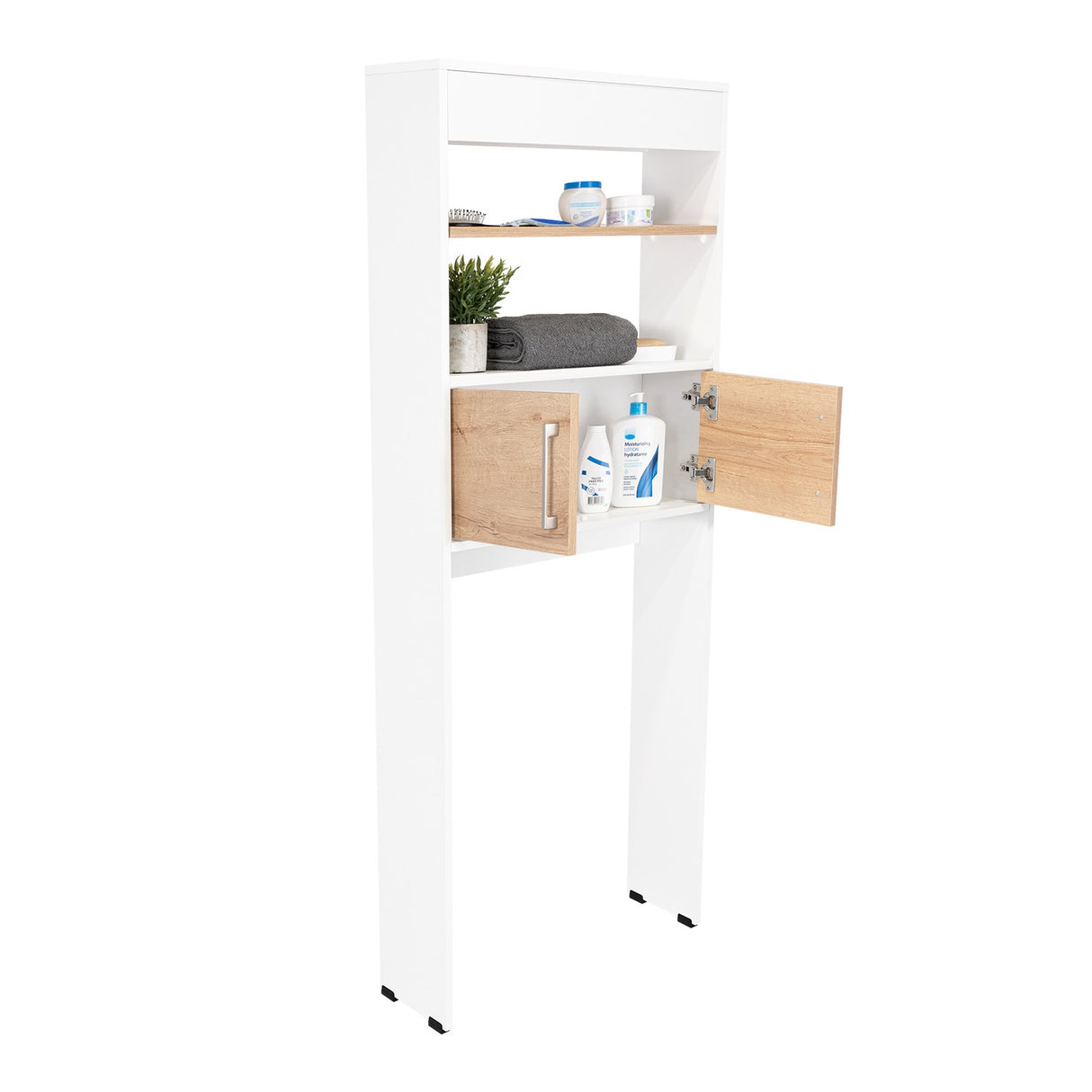 Optimizador de Baño Bath Blanco 60x60cm sin Cajones y con Un Entrepaño - Muebles para Baño | Bylmo