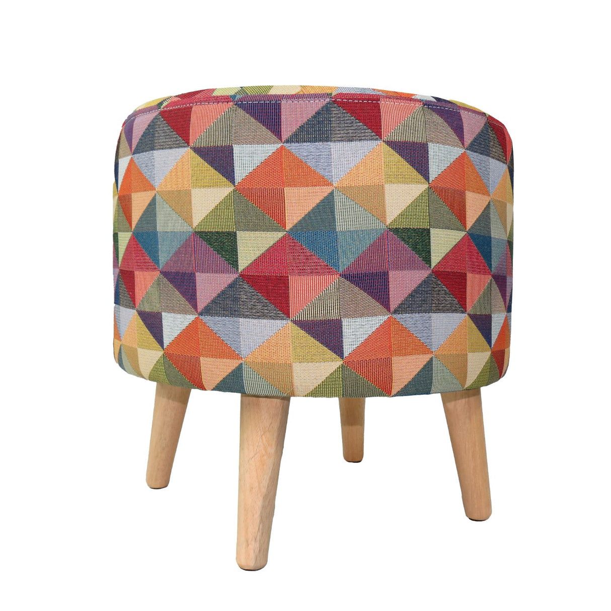 Puff Colors Multicolor 40x40cm de Un Puesto Redondo con Tapizado Liso - Sillas | Bylmo