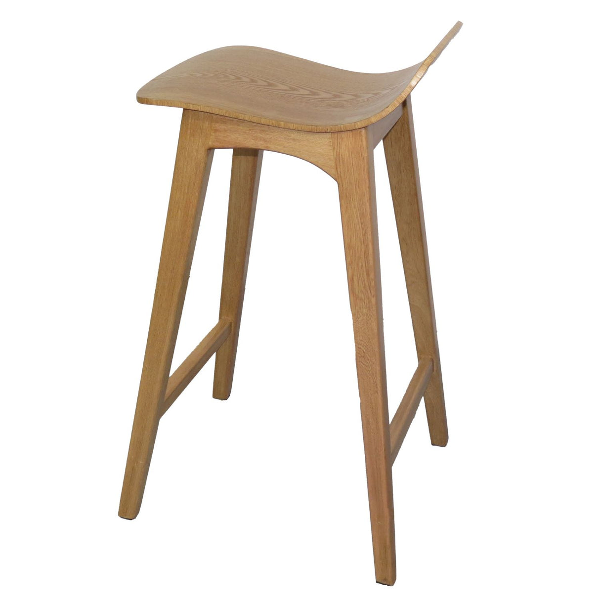 Set x 2 Sillas Bar Madrid Madera 43x70cm Asiento Cuadrado con Espaldar - Sillas y Butacos | Bylmo