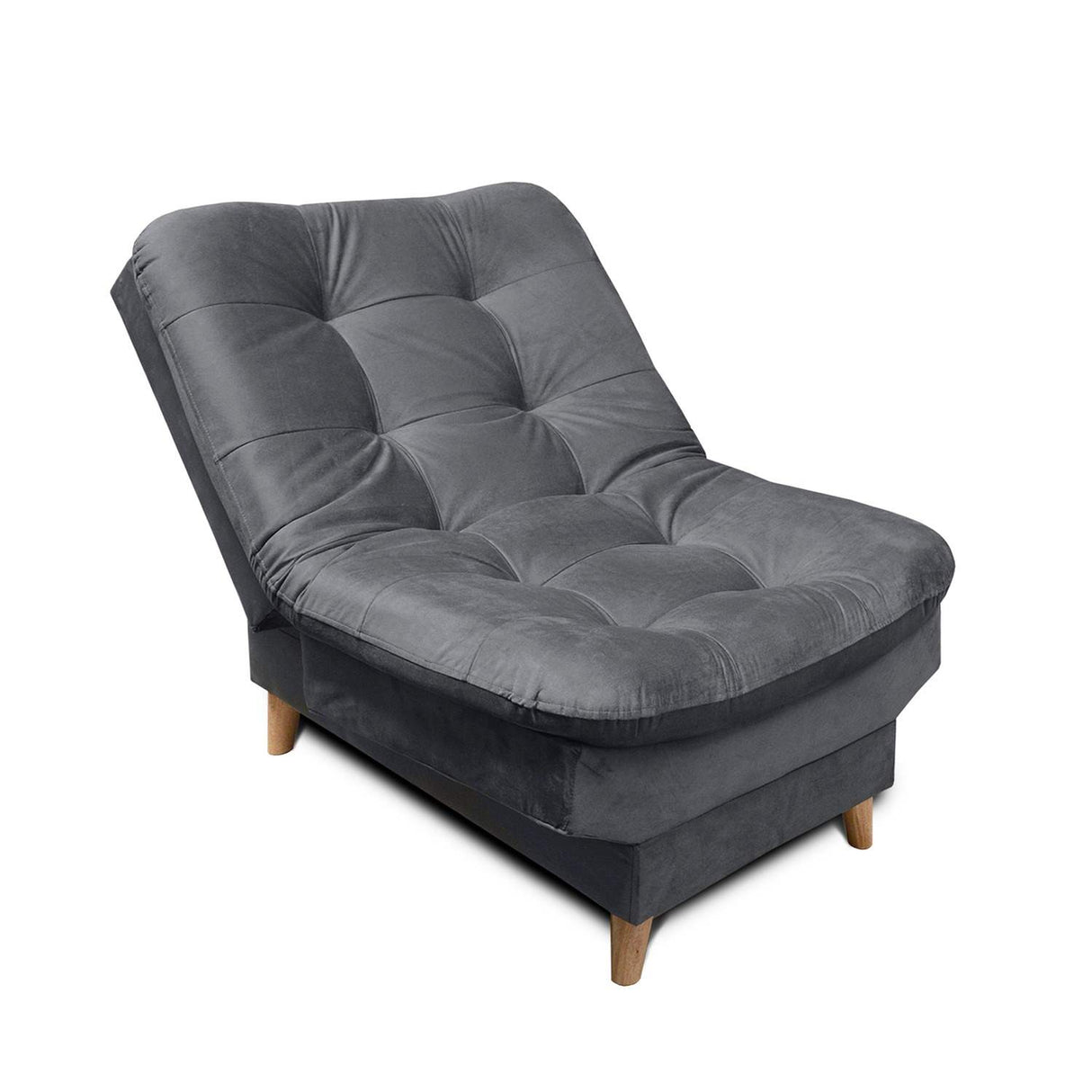 Silla Poltrona fendik Gris 80x90cm De Un Puesto Reclinable con Apoya Brazos