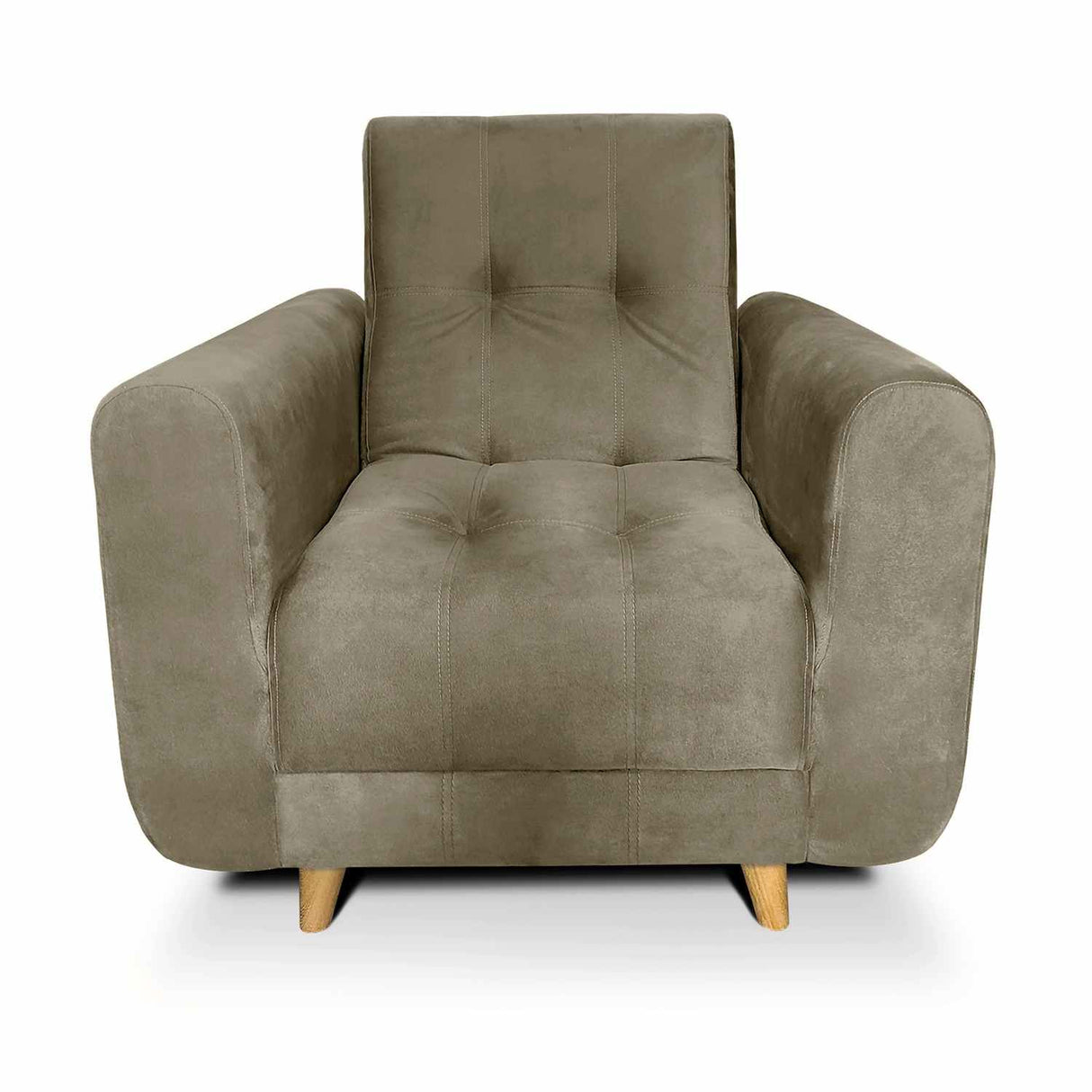 Silla Poltrona Archer Camel 85x90cm De Un Puesto Reclinable con Apoya Brazos