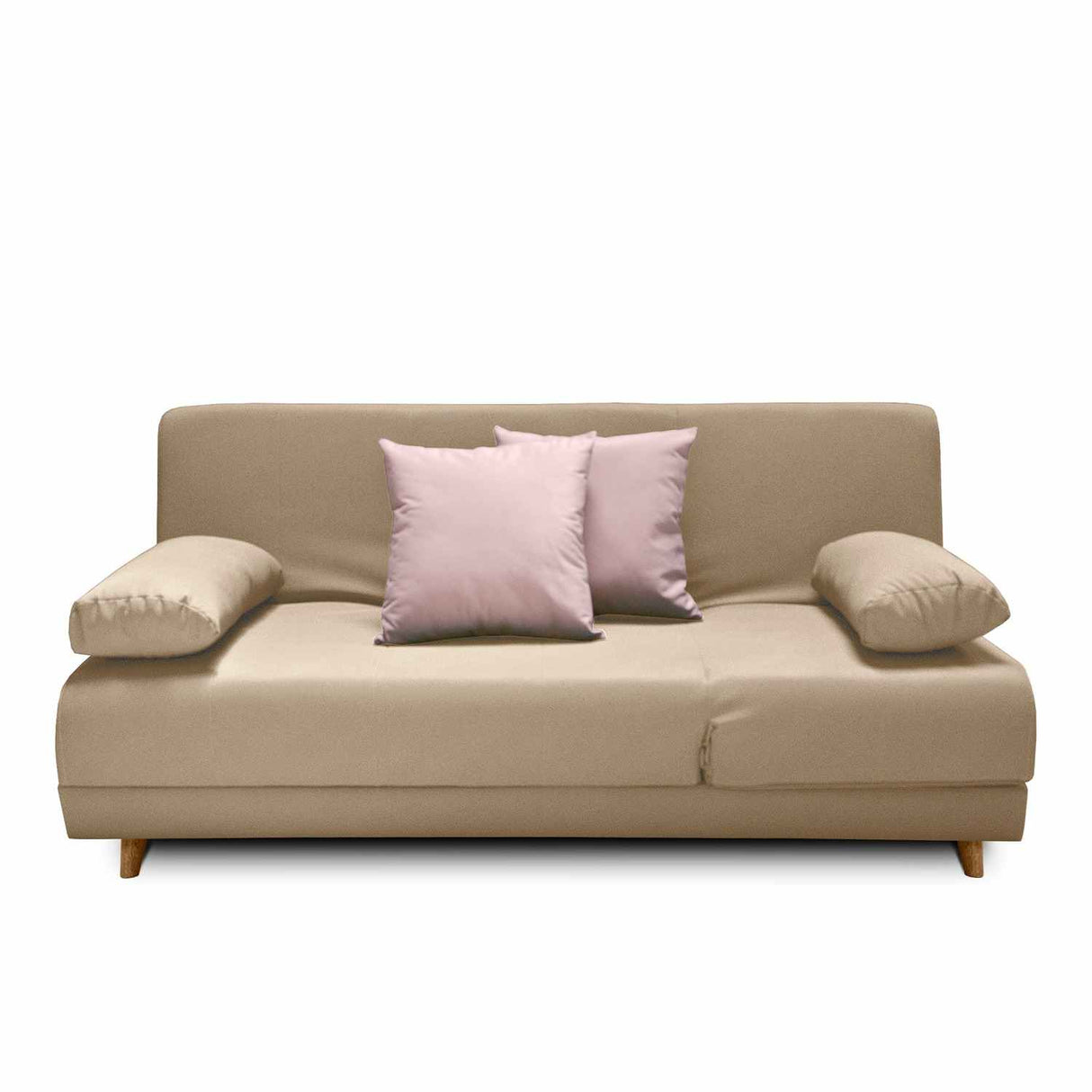 Sofá Cama Mariscal Camel 180x81cm De 3 Puestos Reclinable con Apoya Brazos
