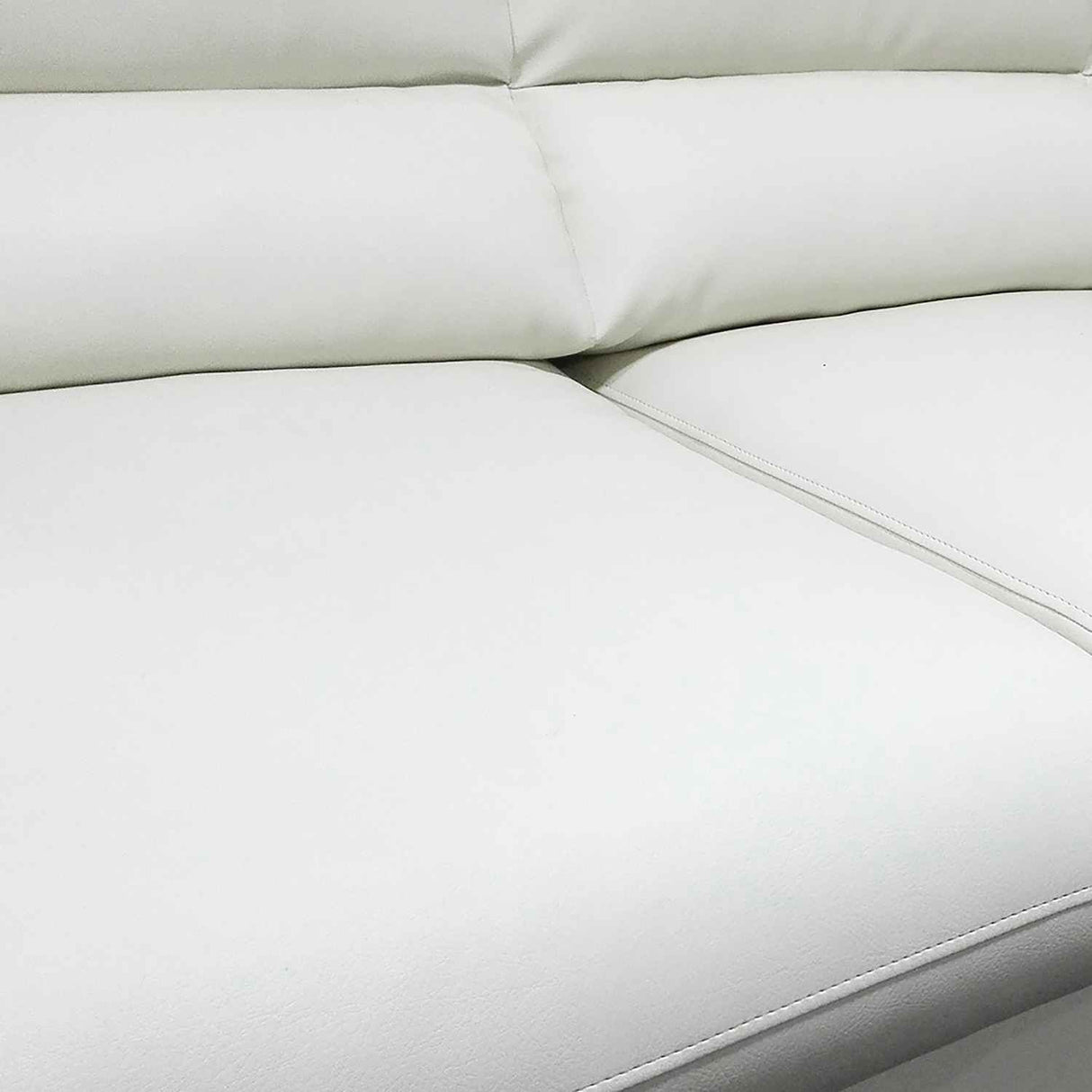 Sofá Galante Blanco Hueso 210x90cm De 3 Puestos sin Apoya Brazos