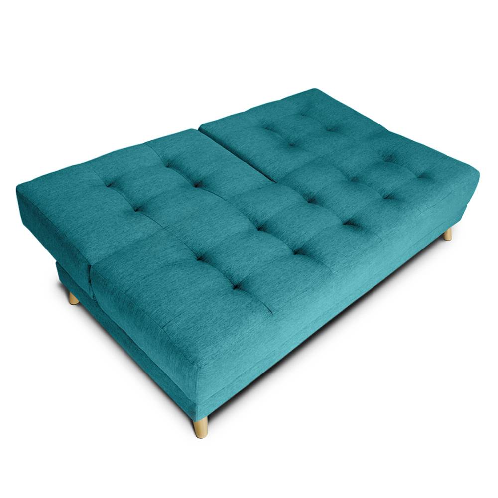 Sofá Cama Cavalli Turquesa 180x90cm De 3 Puestos Reclinable sin Apoya Brazos