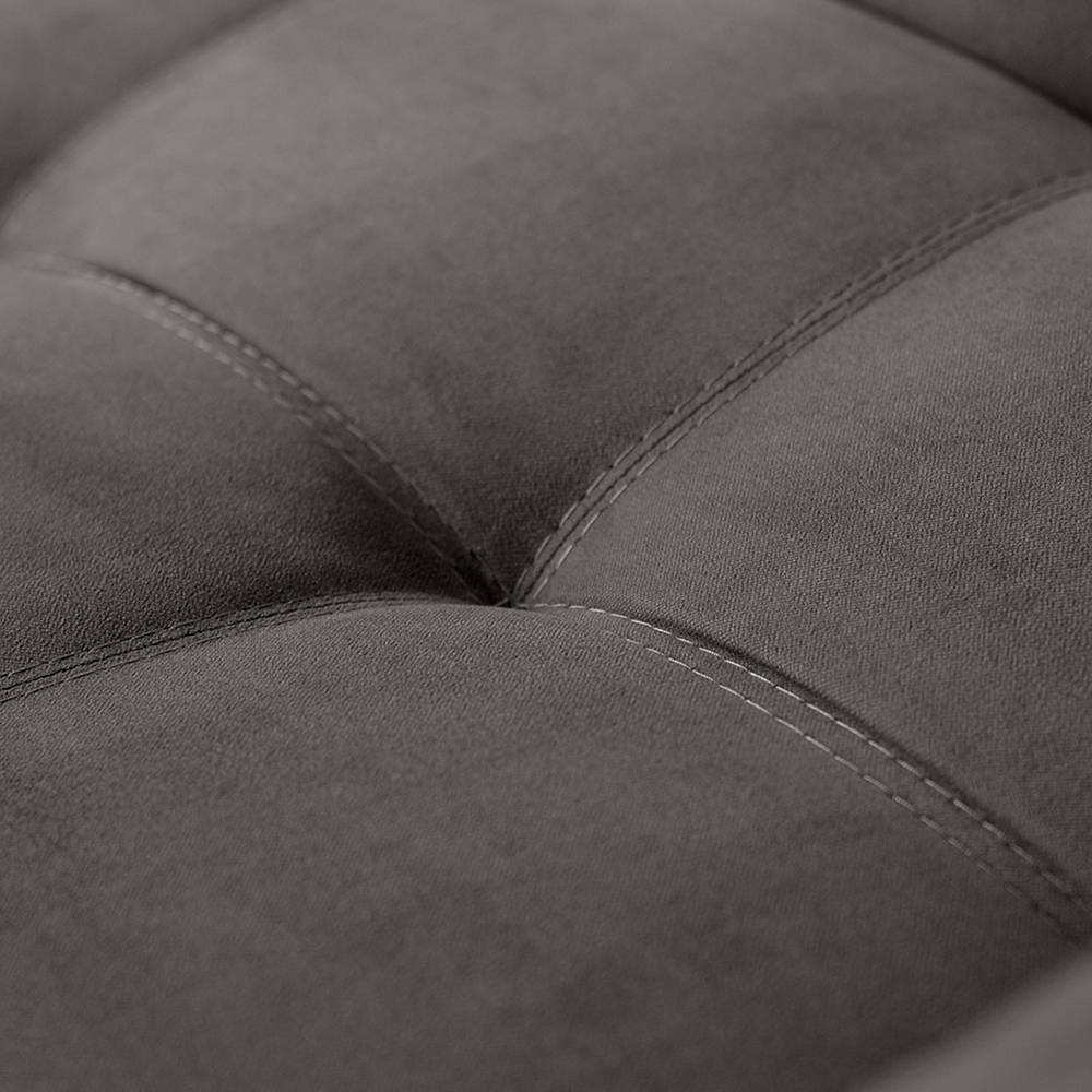 Sofá Cama Martins Gris 190x90cm De 3 Puestos Reclinable con Apoya Brazos