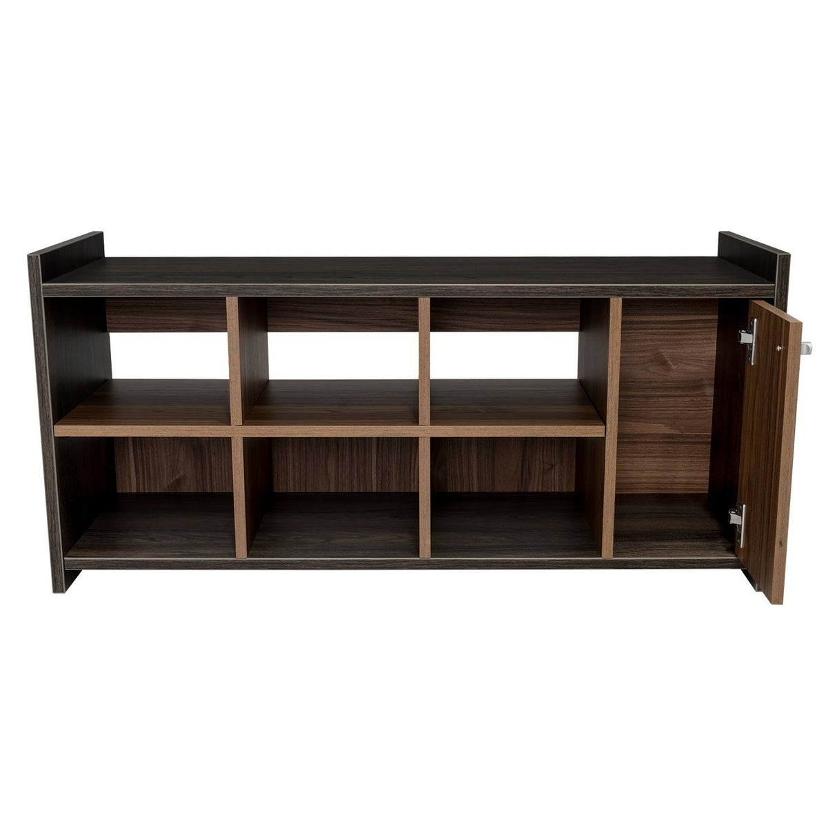 Zapatero Carbón y Gales 100.6x35.7cm Horizontal de Dos Niveles para Doce Pares - Closets | Bylmo