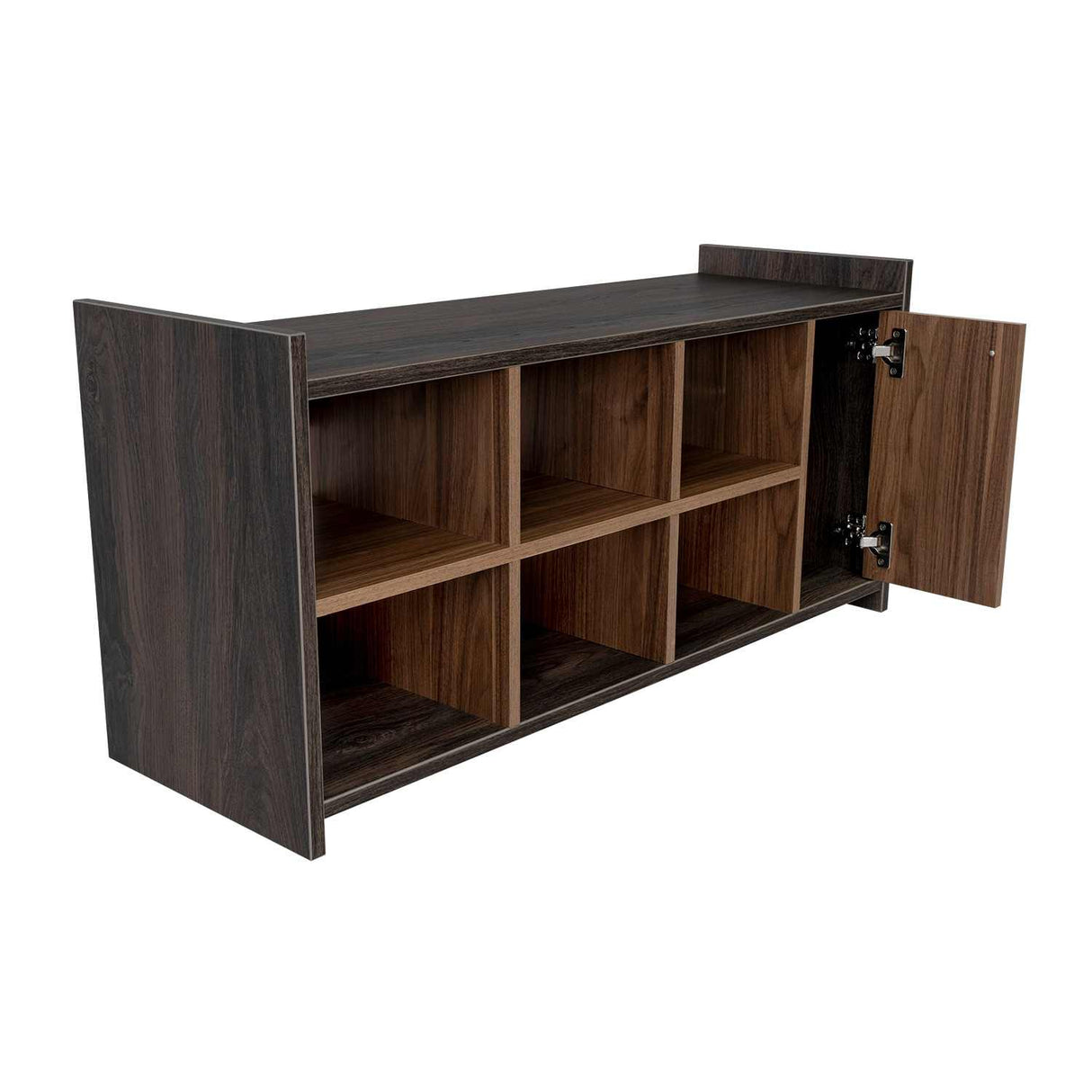 Zapatero Carbón y Gales 100.6x35.7cm Horizontal de Dos Niveles para Doce Pares - Closets | Bylmo