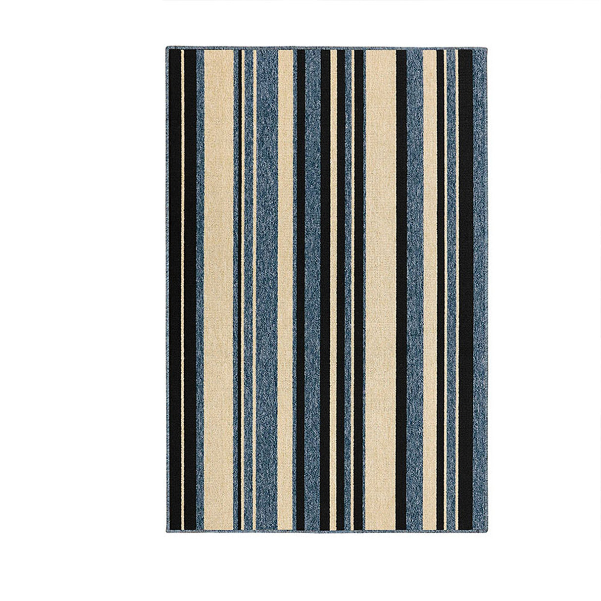 Alfombra Newark Azul 150x100cm Rectangular Suave para Sala De Estar de Lineas