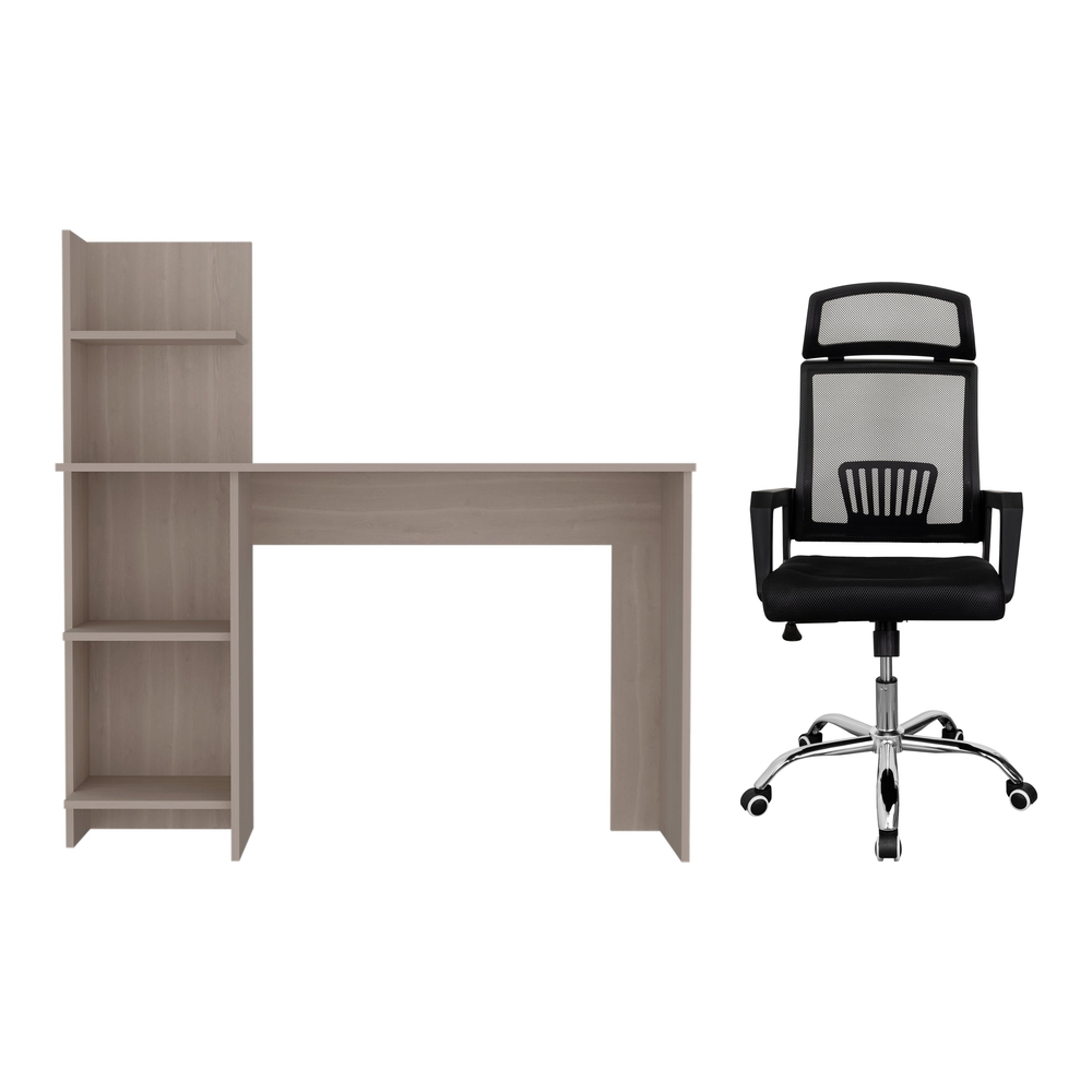 Combo Escritorio Vilna Bardolino y Silla de Oficina X57