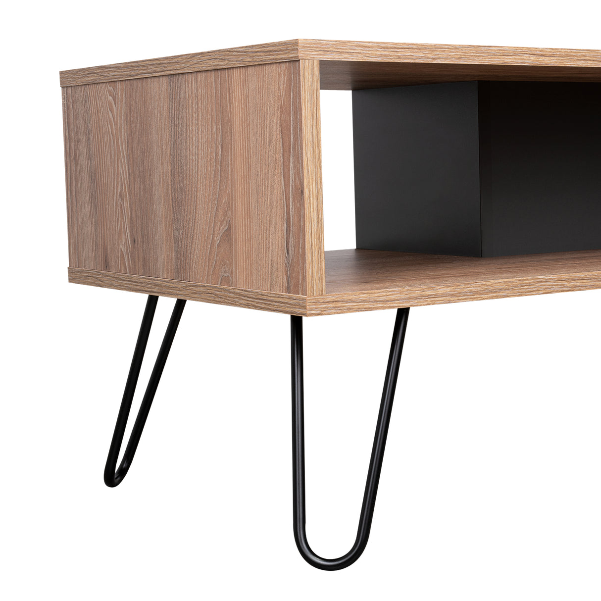 Mesa de Centro Vassel Miel 101x40cm Rectangular con Patas y con Compartimientos - Mesas | Bylmo