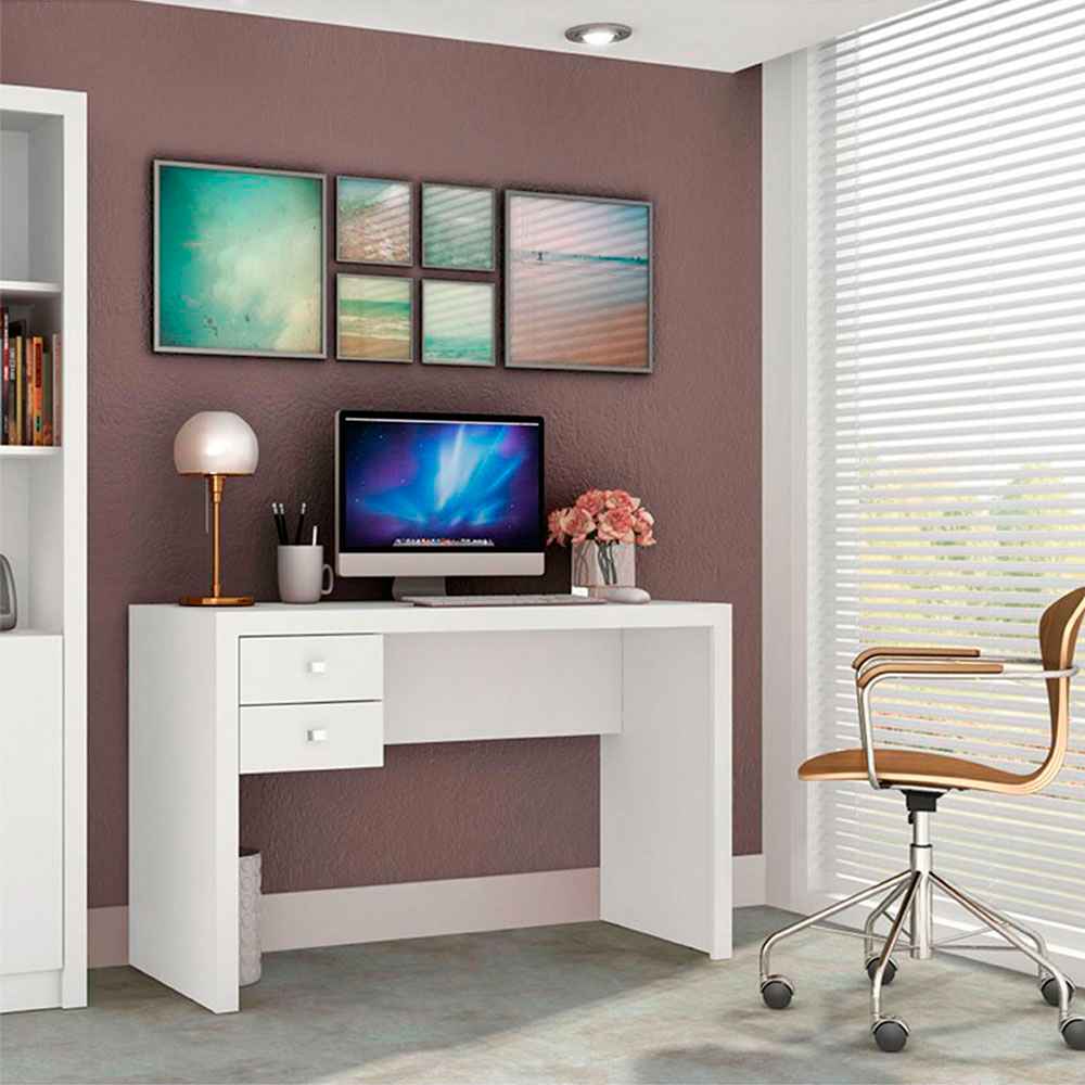 Escritorio Pekín Blanco 117 cm con Cajones - Escritorios y Archivadores | Bylmo