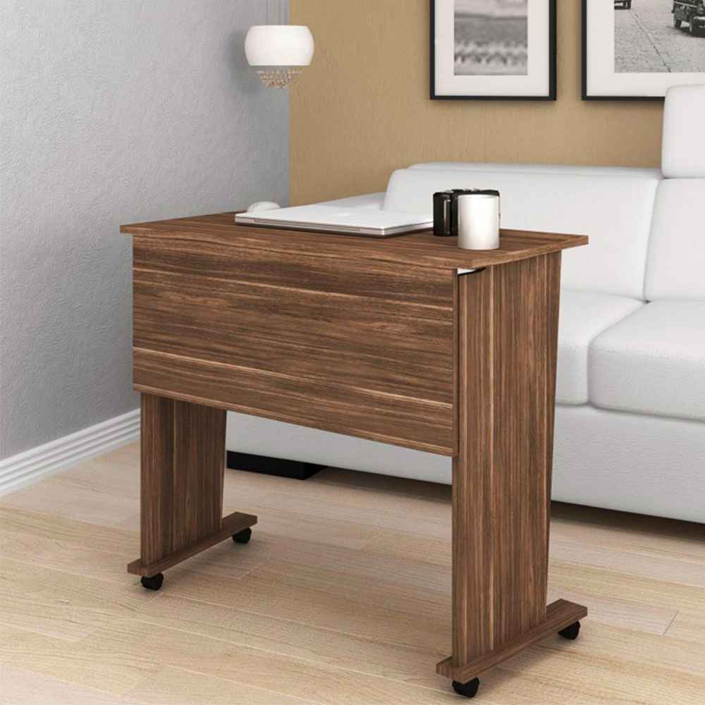 Escritorio Chicago Nogal 80 cm Plegable - Escritorios y Archivadores | Bylmo