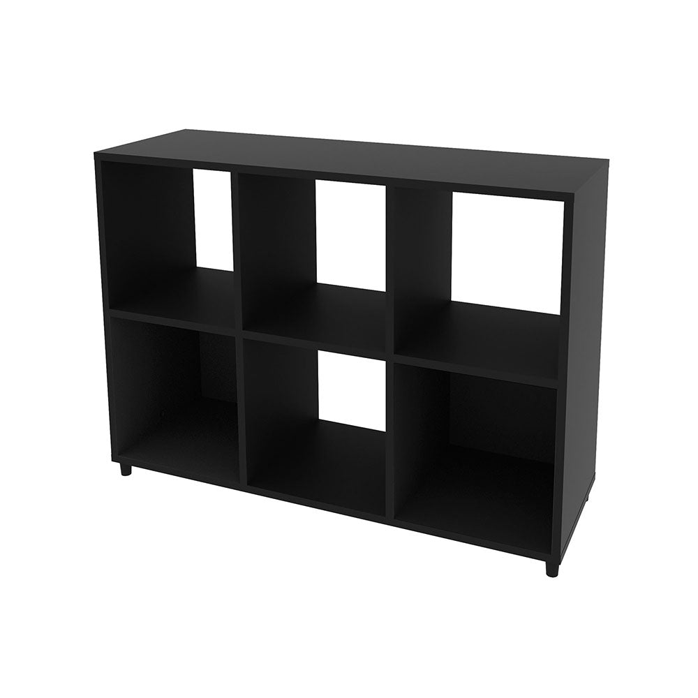 Biblioteca Argentina Negro 90 cm con Entrepaños - Escritorios y Archivadores | Bylmo