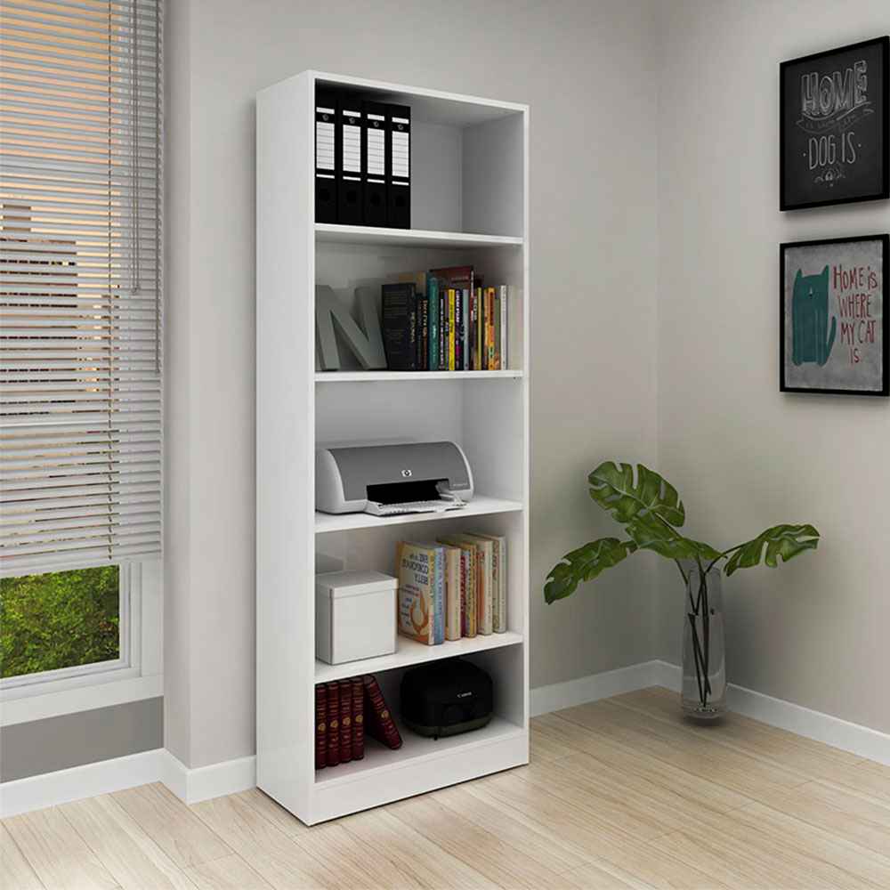 Biblioteca Rosana Blanco 60 cm con Entrepaños - Bibliotecas | Bylmo