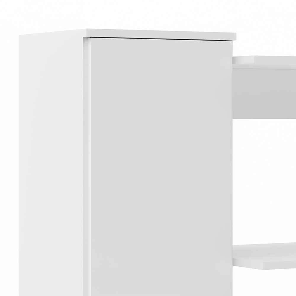 Mueble Auxiliar de Cocina Segovia Blanco 96.5x119cm con Cinco Entrepaños y con Seis Comportamientos - Muebles Organizadores | Bylmo