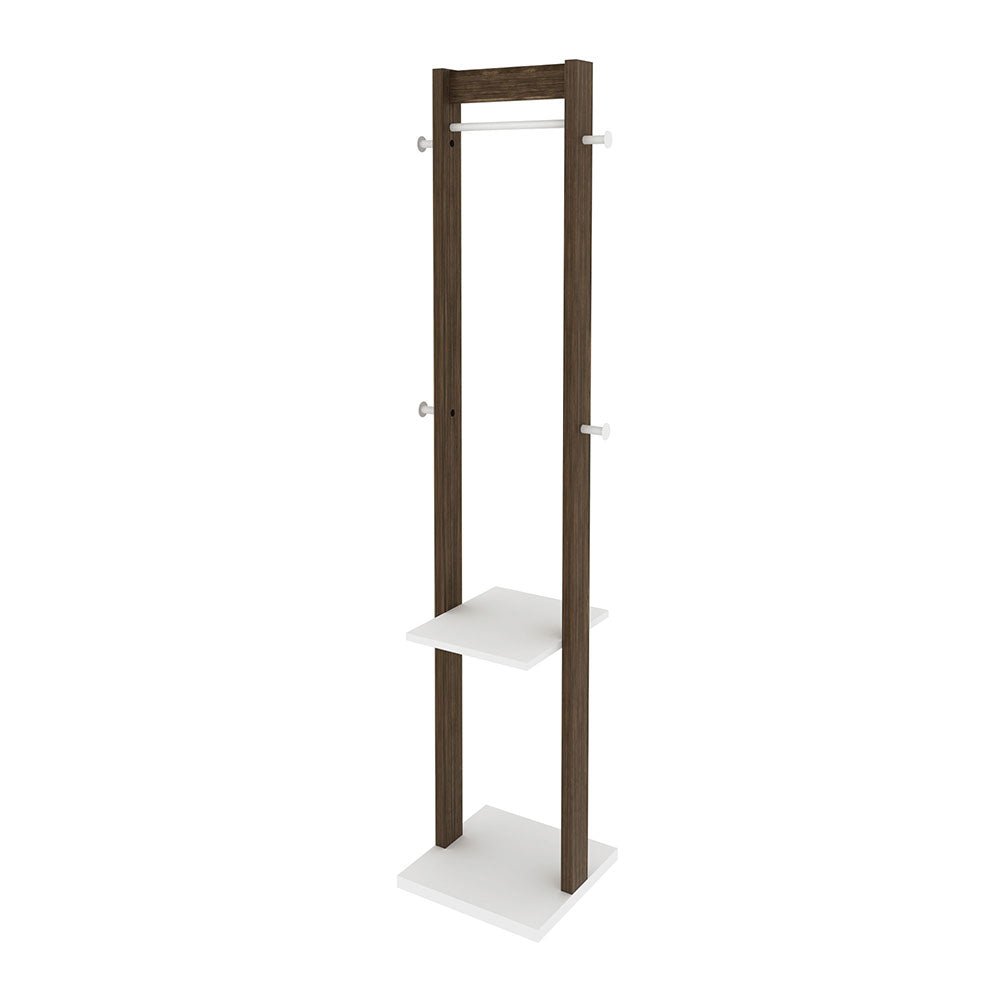 Perchero Sol Nogal y Blanco 43 cm - Repisas y Percheros | Bylmo