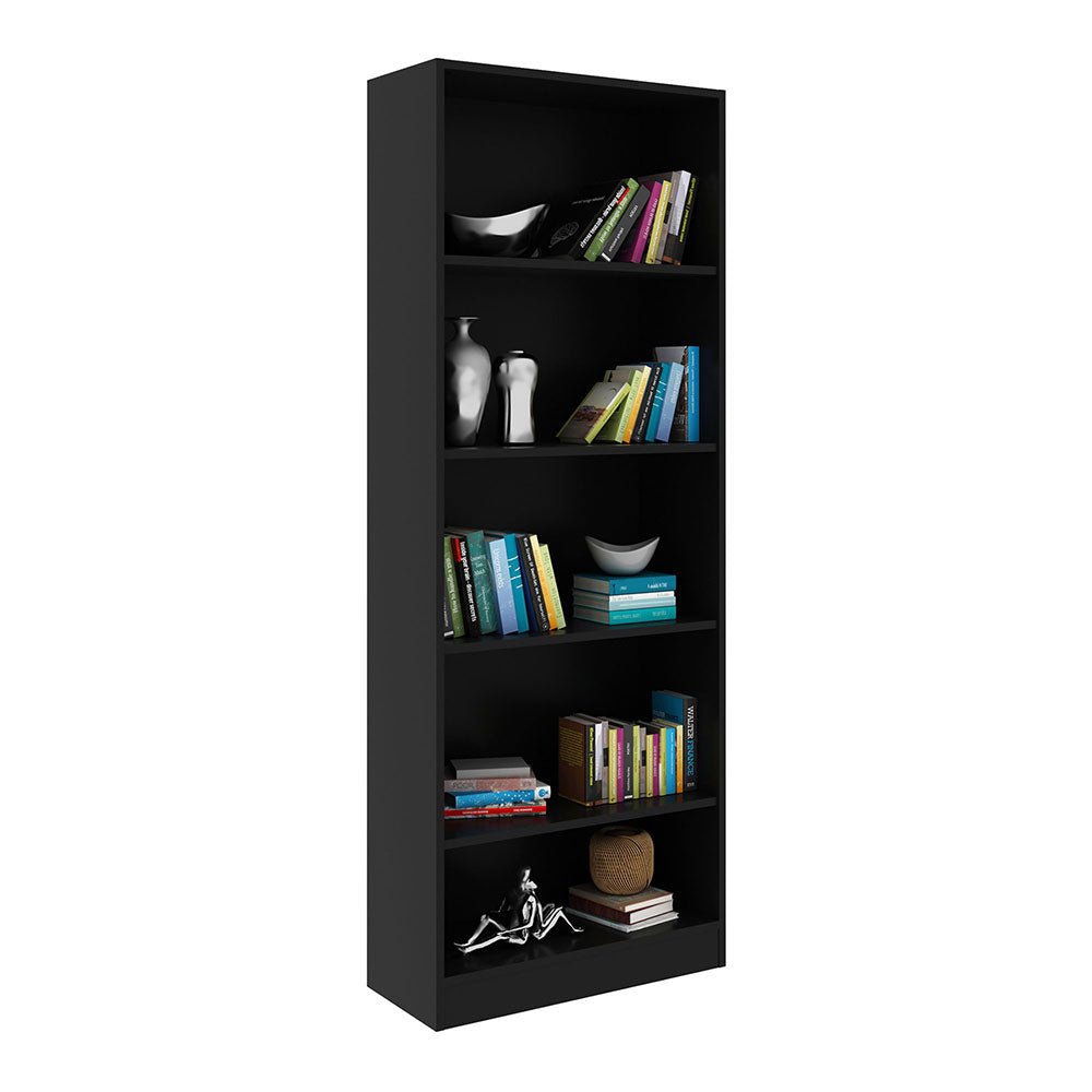 Biblioteca Rosana Negro 60 cm con Entrepaños - Bibliotecas | Bylmo