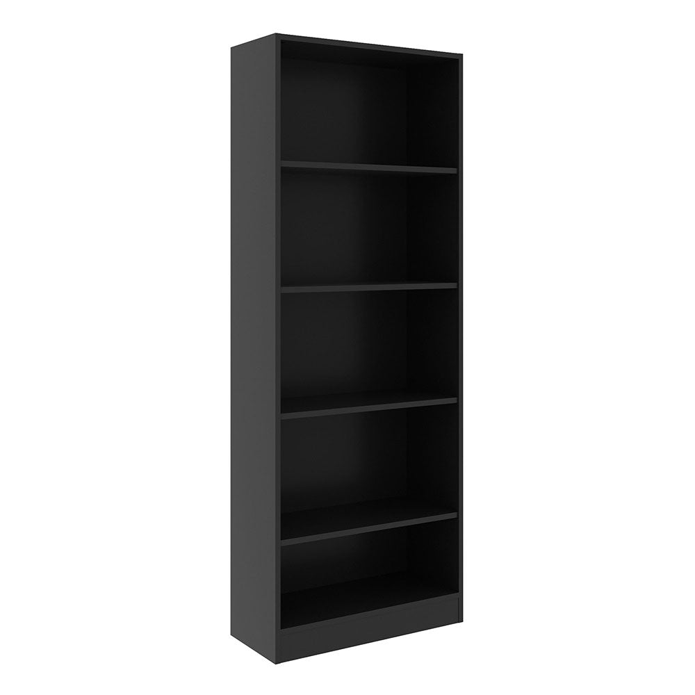 Biblioteca Rosana Negro 60 cm con Entrepaños - Bibliotecas | Bylmo
