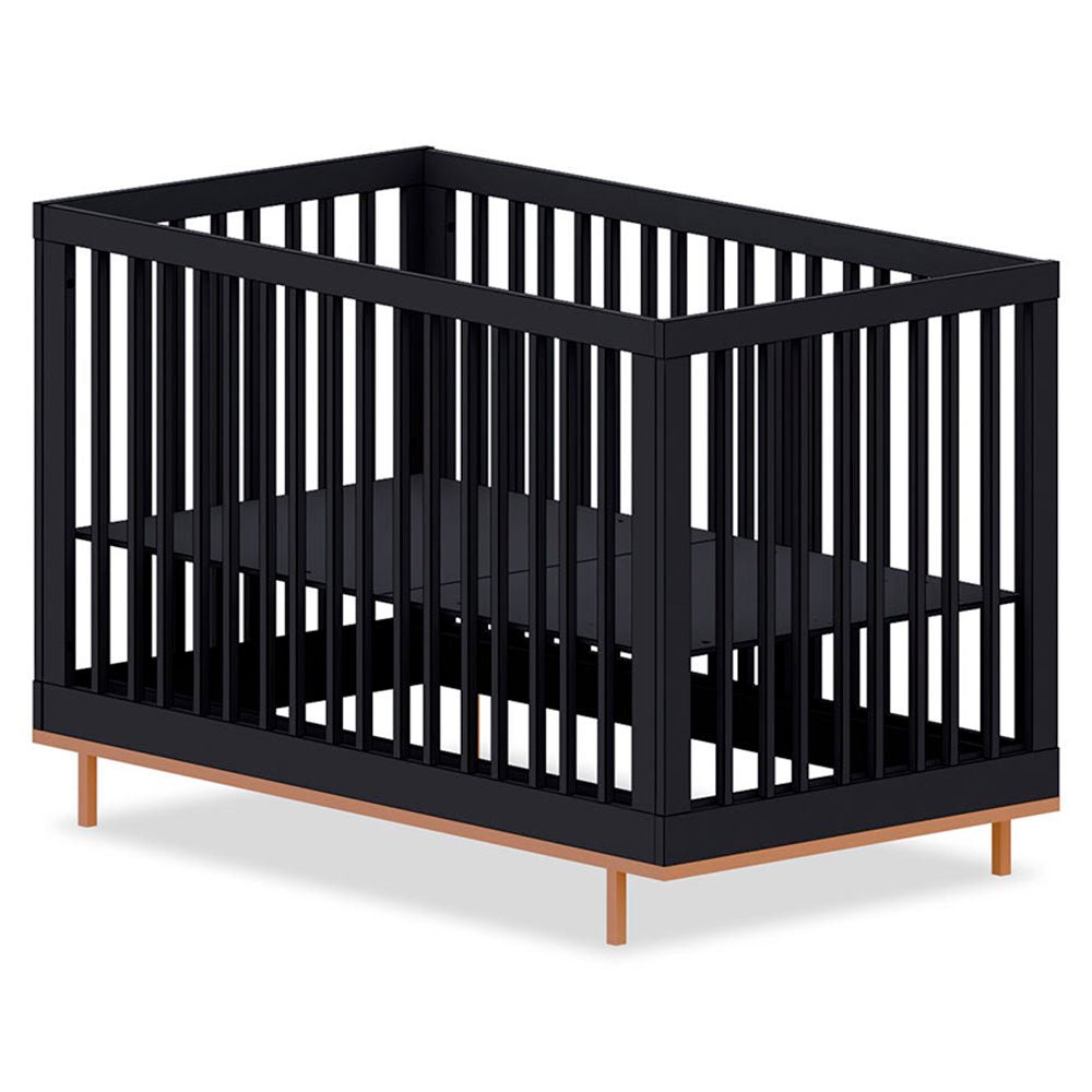 Cuna Paty 130x70 cm Negro y Dorado - Camas | Bylmo