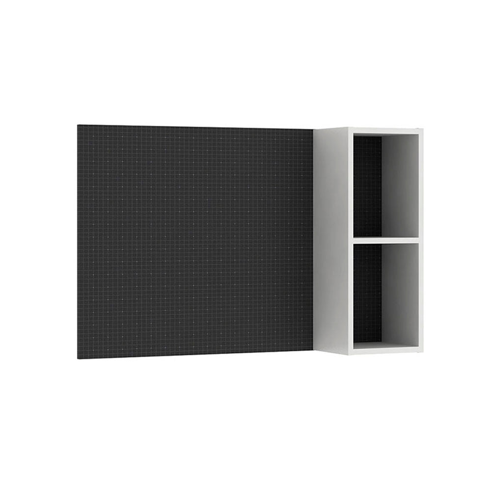 Repisa Matias Blanco y Negro 90 cm con Tablero - Repisas y Percheros | Bylmo