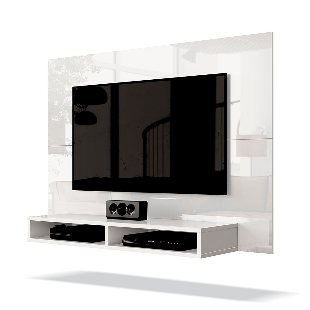 Panel Tunez Blanco 120 cm - Muebles para TV | Bylmo