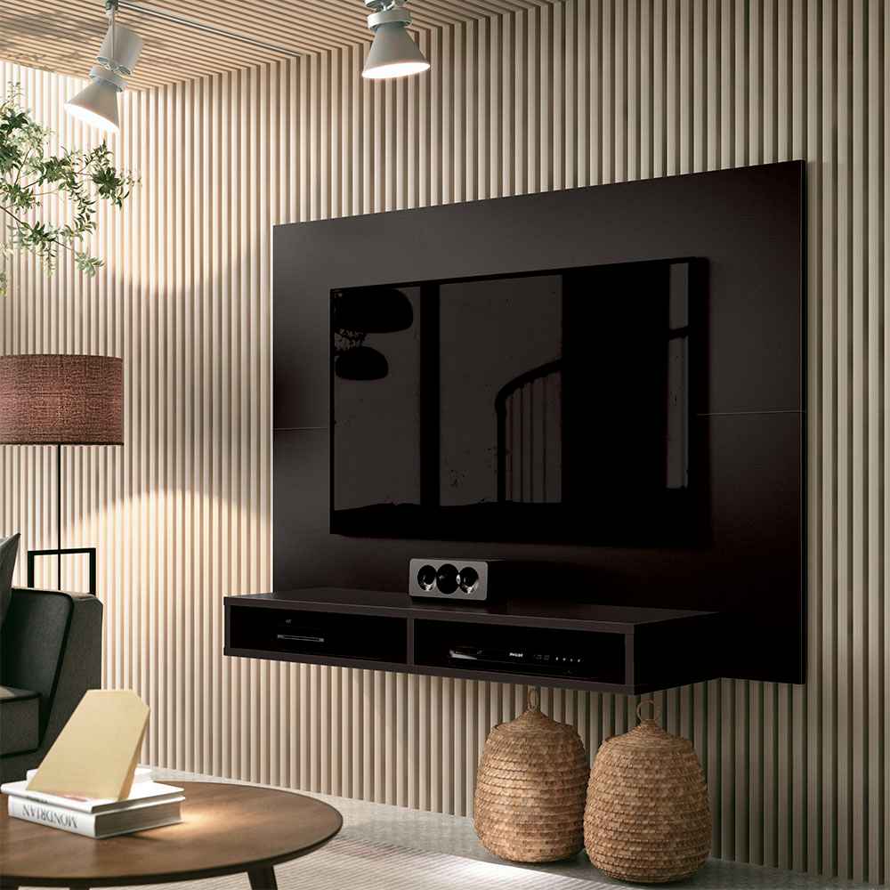Panel Tunez Negro 120 cm - Muebles para TV | Bylmo