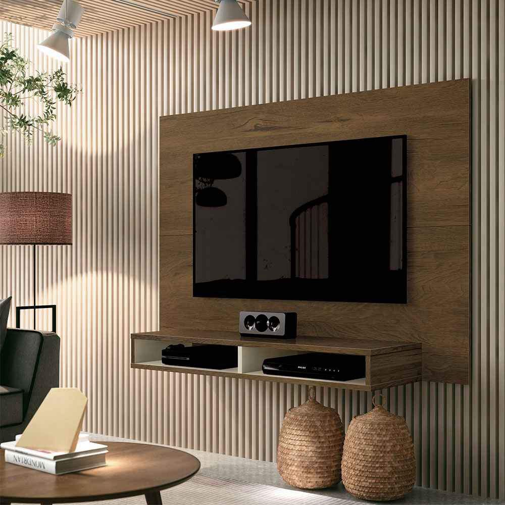 Panel Tunez Nogal 120 cm - Muebles para TV | Bylmo