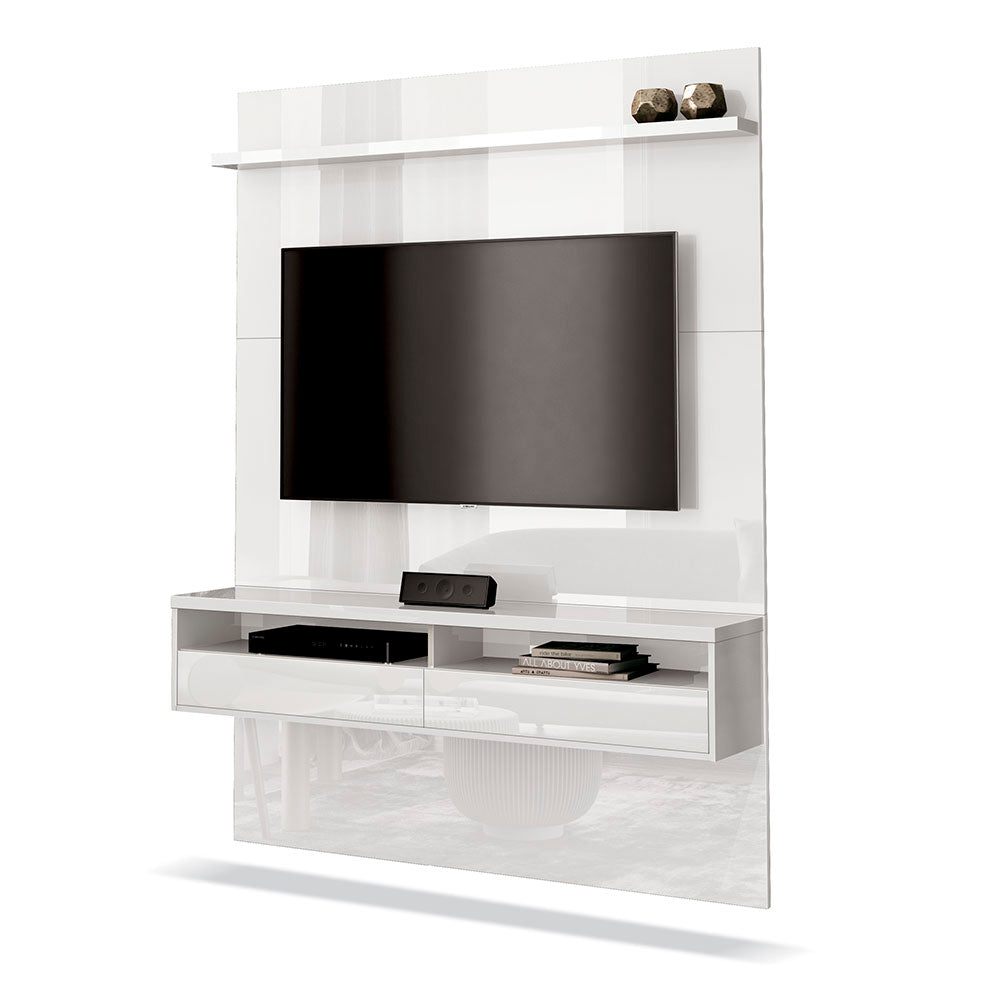 Panel Milano Blanco 120 cm - Muebles para TV | Bylmo