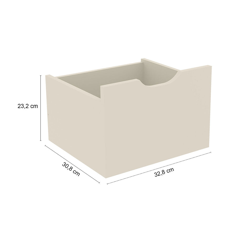 Kit 3 Cajones Organizador Blanco Apagado - Cajoneras | Bylmo