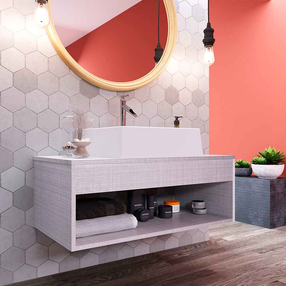 Mueble Nepal Niebla 80 cm - Gabinetes | Bylmo