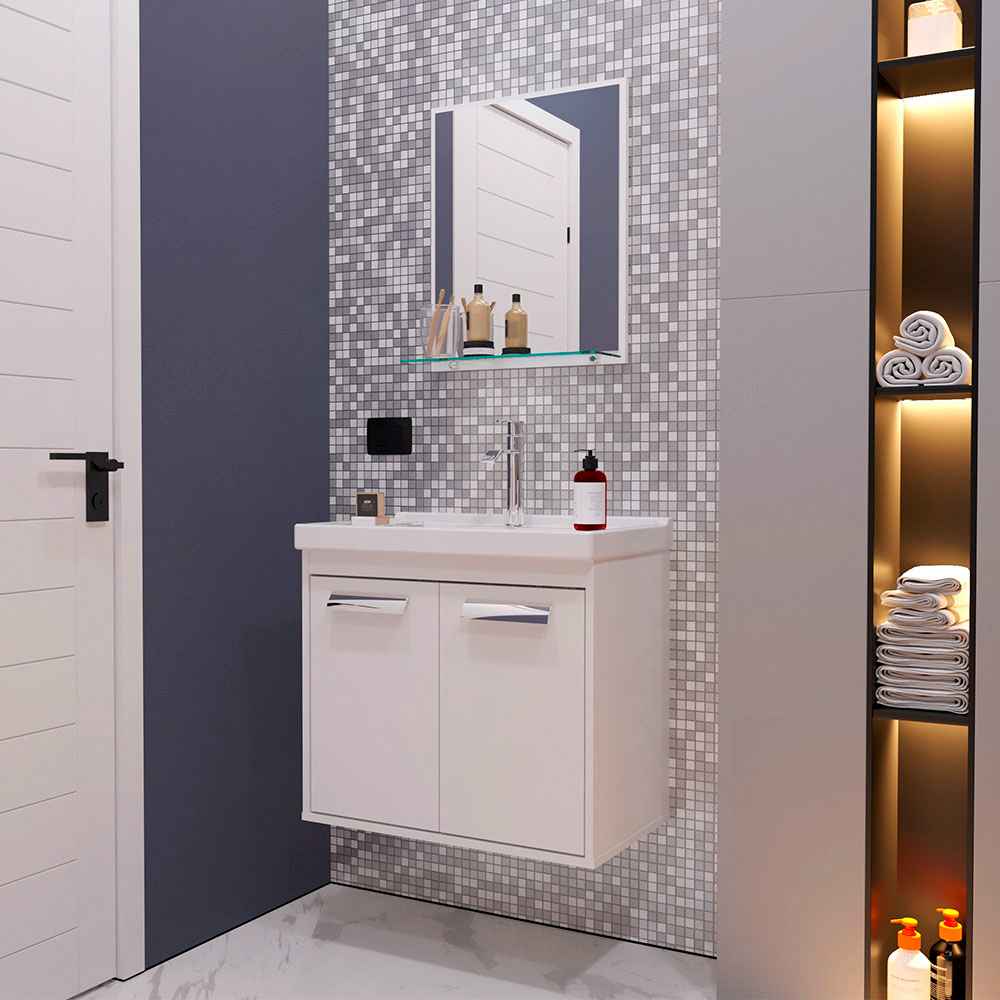 Mueble Gales Blanco 51 cm con Dos Puertas - Gabinetes | Bylmo