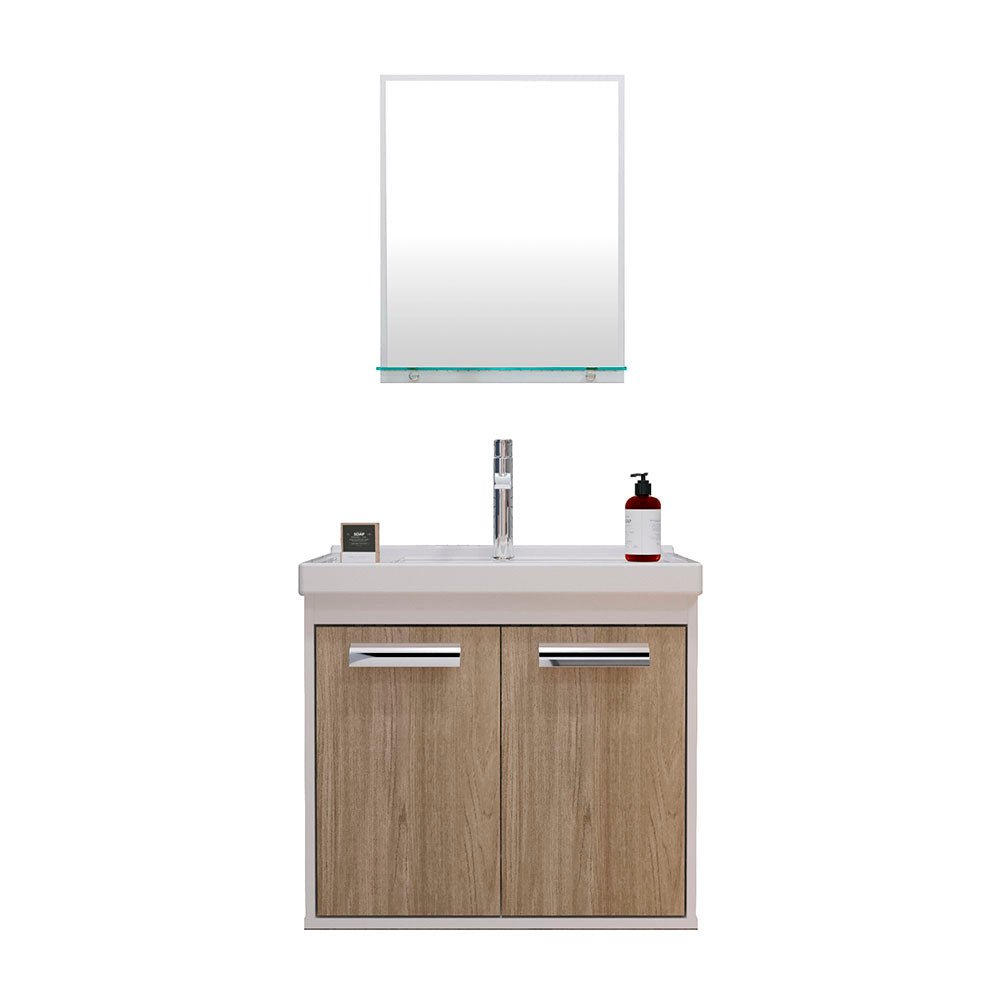 Mueble Gales Blanco y Almendra 51 cm con Dos Puertas - Gabinetes | Bylmo