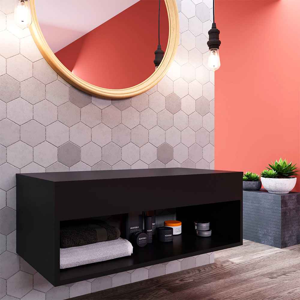 Mueble Nepal Negro 80 cm - Gabinetes | Bylmo