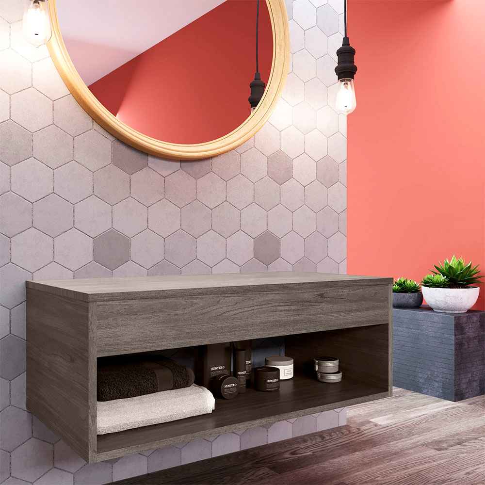 Mueble Nepal Roble Humo 80 cm - Gabinetes | Bylmo