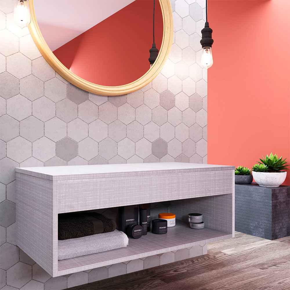 Mueble Nepal Niebla 80 cm - Gabinetes | Bylmo