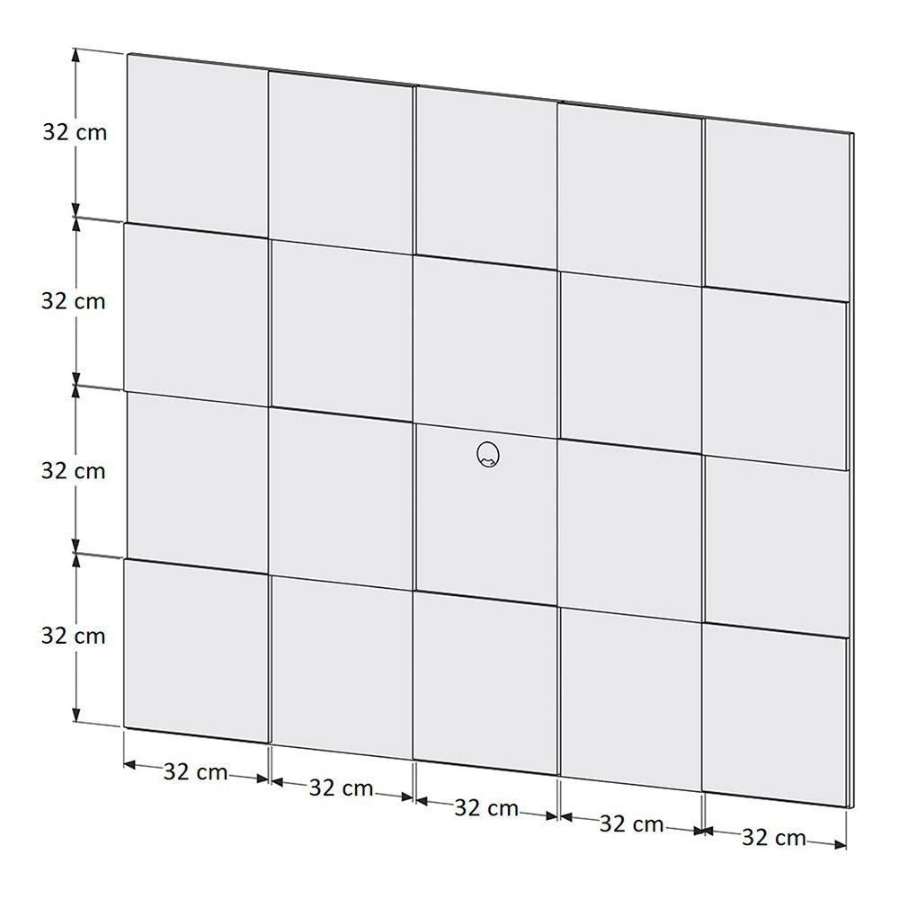 Panel de TV Savana 160x128cm Para TV Hasta 55 Pulgadas sin Cajones - Muebles para TV | Bylmo