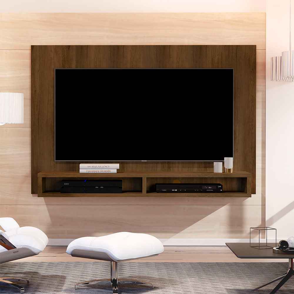 Panel de TV Savana 150x105cm Para TV Hasta 55 Pulgadas sin Cajones y con Ranuras para Cables - Muebles para TV | Bylmo