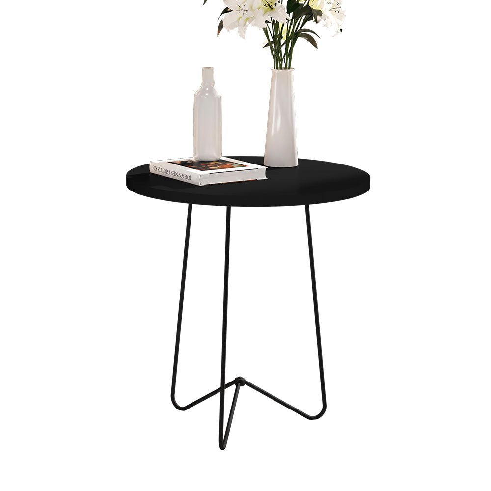 Mesa Suecia Negro 60 cm Redondas - Mesas | Bylmo