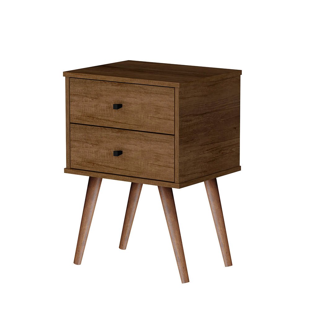 Mesa de Noche Croacia Savana 45 cm con Dos Cajones - Mesas de Noche | Bylmo