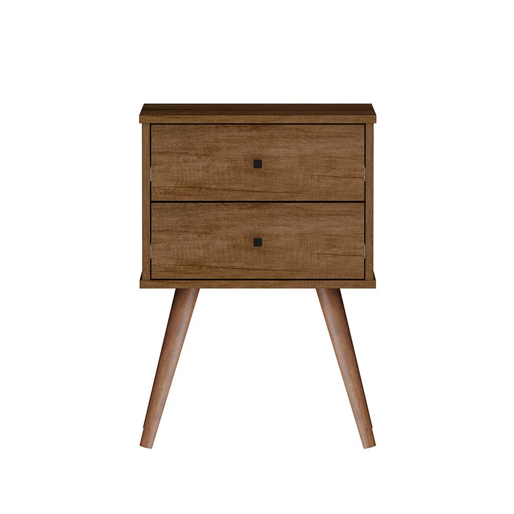 Mesa de Noche Croacia Savana 45 cm con Dos Cajones - Mesas de Noche | Bylmo